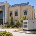 خورشید بر بام شهرداری قم درخشید